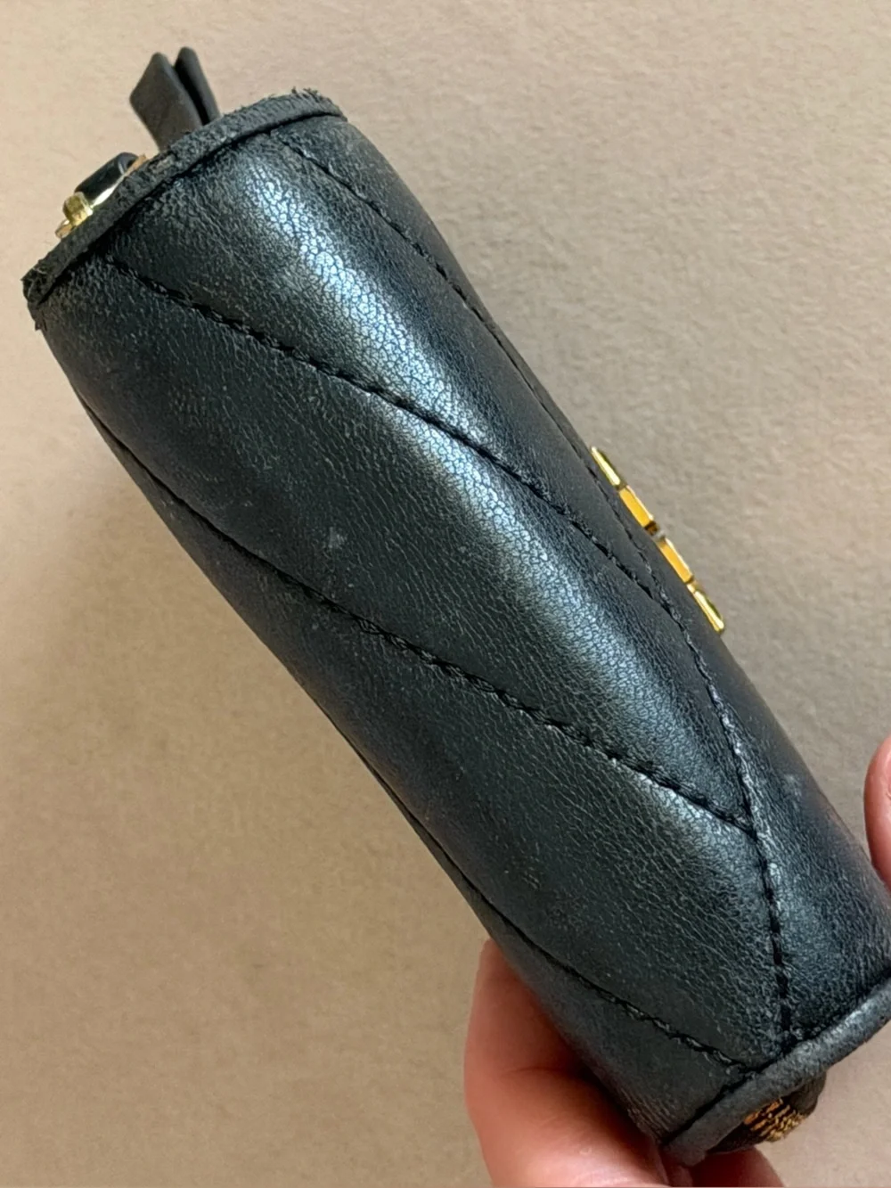 Tory Burch leather has